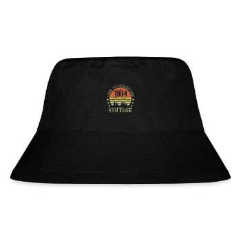 1984 Vintage Born 1984 Birthday Gift 1984 - Stanley/Stella Recycled Bucket Hat - black - Front