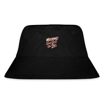 Mädchen on Tour Achtung Frauen auf Tour - Stanley/Stella recycelter Bucket Hat - Schwarz - Vorne