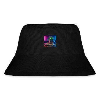 Chess Club Cat - Stanley/Stella Recycled Bucket Hat - black - Front