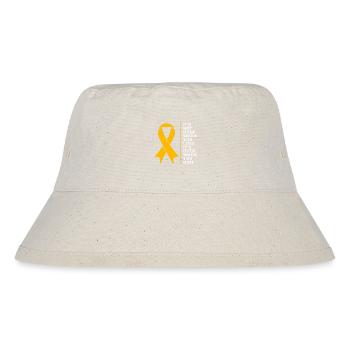 Krebs Kind - Stanley/Stella recycelter Bucket Hat - Naturweiß - Vorne