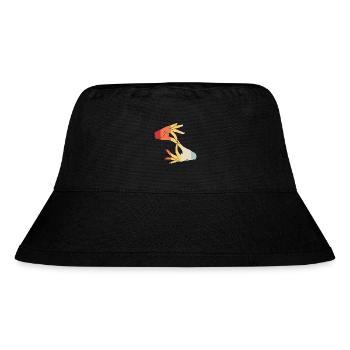 Gebärdensprache Gebärde ASL gehörlos - Stanley/Stella recycelter Bucket Hat - Schwarz - Vorne