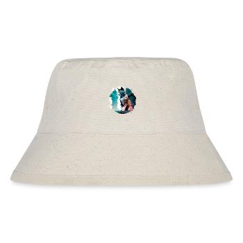 Cat Rooftop Watcher in futuristic cyber city - Stanley/Stella Recycled Bucket Hat - natural - Front