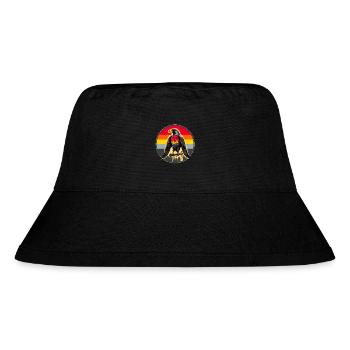 Adler mit deutschland Farben - Stanley/Stella recycelter Bucket Hat - Schwarz - Vorne