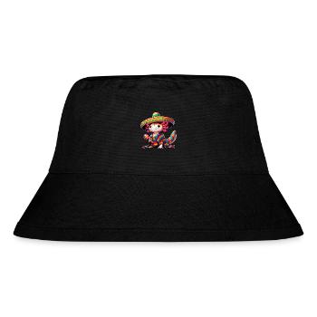 Cinco de Mayo Axolotl: Celebratory Design - Stanley/Stella Recycled Bucket Hat - black - Front