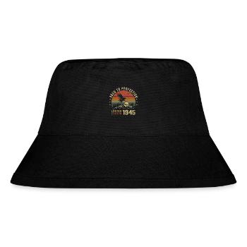 Vintage 1945 Limited Edition 1945 Retro 1945 - Stanley/Stella Recycled Bucket Hat - black - Front