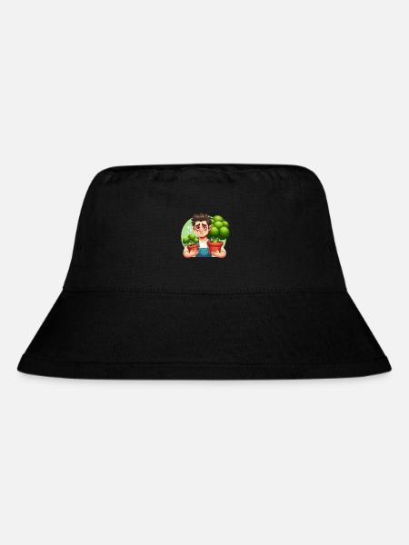 Erschöpfter Gärtner mit Brokkoli - Stanley/Stella recycelter Bucket Hat - Schwarz