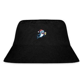 Hai Weihnachten Bier Lustig - Stanley/Stella recycelter Bucket Hat - Schwarz - Vorne