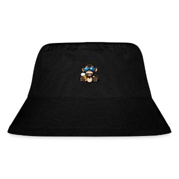 Affe Apres Ski Bier - Stanley/Stella recycelter Bucket Hat - Schwarz - Vorne
