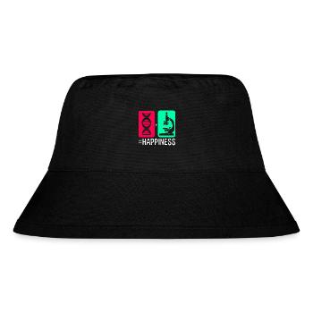 Strukturformel Molekül - Stanley/Stella recycelter Bucket Hat - Schwarz - Vorne