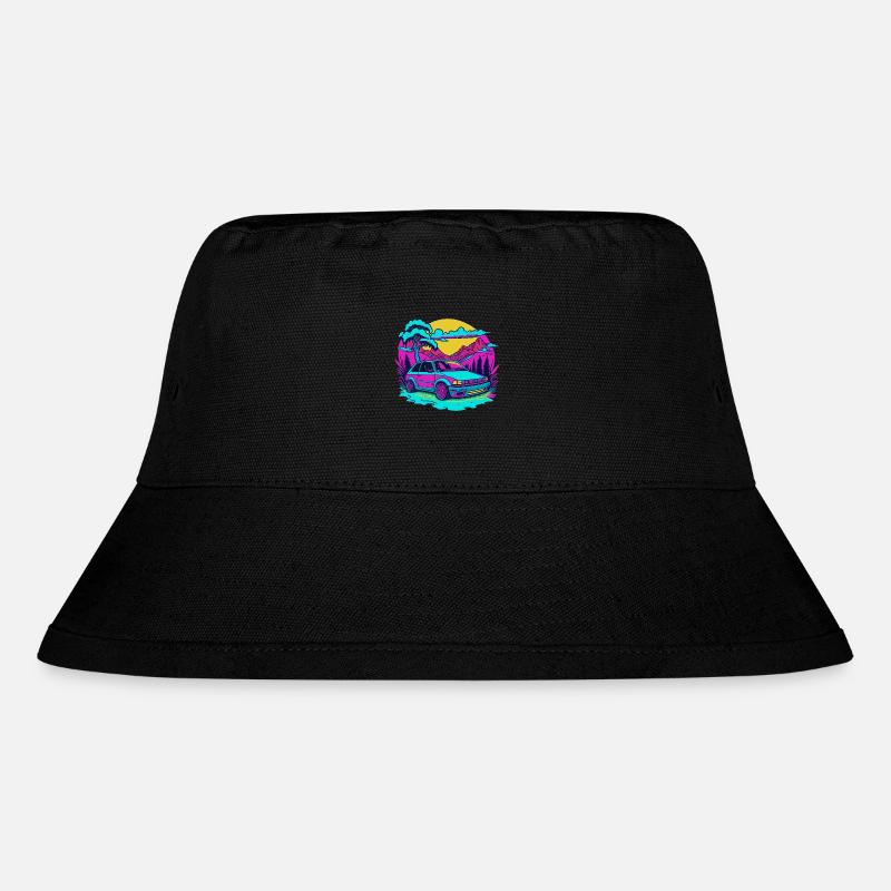 Deutsches Retro-Auto - Stanley/Stella recycelter Bucket Hat - Schwarz