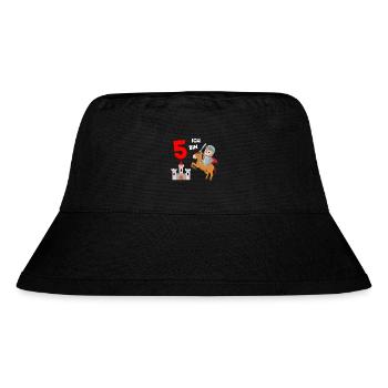 Kreuzritter Tempelritter Krieger 4. Geburtstag - Stanley/Stella recycelter Bucket Hat - Schwarz - Vorne