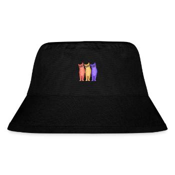 Tabby Cat - Stanley/Stella Recycled Bucket Hat - black - Front