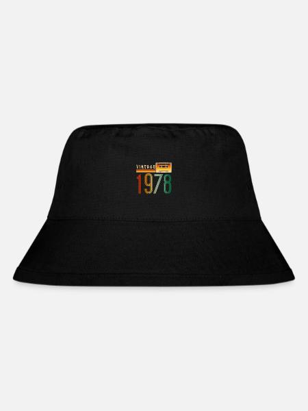 Jahr 1978 Old School Kassette Musik Retro - Stanley/Stella recycelter Bucket Hat - Schwarz