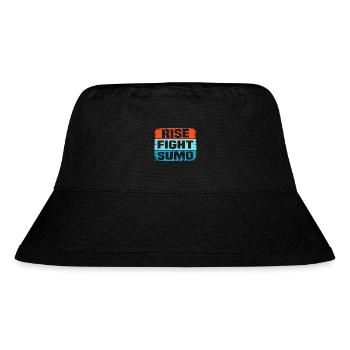 Rise Fight Sumo - Stanley/Stella Recycled Bucket Hat - black - Front