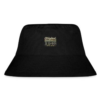 1946 Retro Geburtstag 1946 Original 1946 Jahrgang - Stanley/Stella recycelter Bucket Hat - Schwarz - Vorne