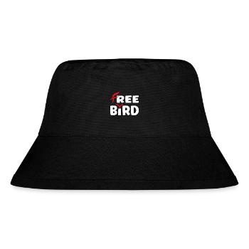 Free Bird - frei wie ein Vogel - Stanley/Stella recycelter Bucket Hat - Schwarz - Vorne