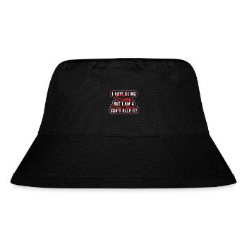Kranführer Kran - Stanley/Stella recycelter Bucket Hat - Schwarz - Vorne