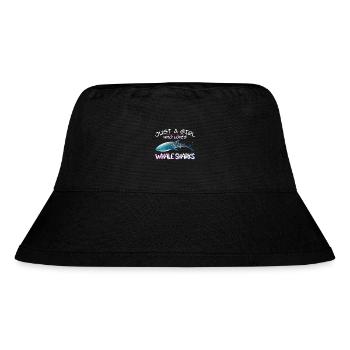 Just a Girl who loves Whale Sharks - Scuba diving - Stanley/Stella recycelter Bucket Hat - Schwarz - Vorne