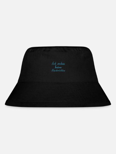 Ich schau keine Nachrichten - Stanley/Stella recycelter Bucket Hat - Schwarz