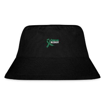 Drogenfrei Sucht Süchtig - Stanley/Stella recycelter Bucket Hat - Schwarz - Vorne