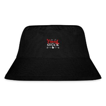 Einzelstück - Stanley/Stella recycelter Bucket Hat - Schwarz - Vorne