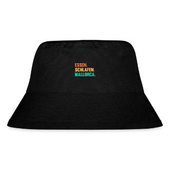Party Urlaub Mallorca - Stanley/Stella recycelter Bucket Hat - Schwarz - Vorne