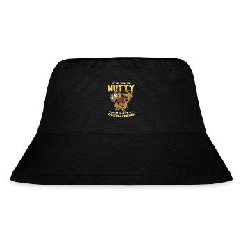 If you think I'm crazy - vacation - camping - Stanley/Stella Recycled Bucket Hat - black - Front