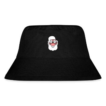 gesicht kopf opa alt grossvater schlafanzug mantel - Stanley/Stella recycelter Bucket Hat - Schwarz - Vorne