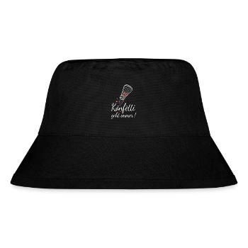 Confetti always goes carnival - Stanley/Stella Recycled Bucket Hat - black - Front