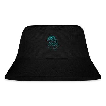 Adler geometrisch - Stanley/Stella recycelter Bucket Hat - Schwarz - Vorne