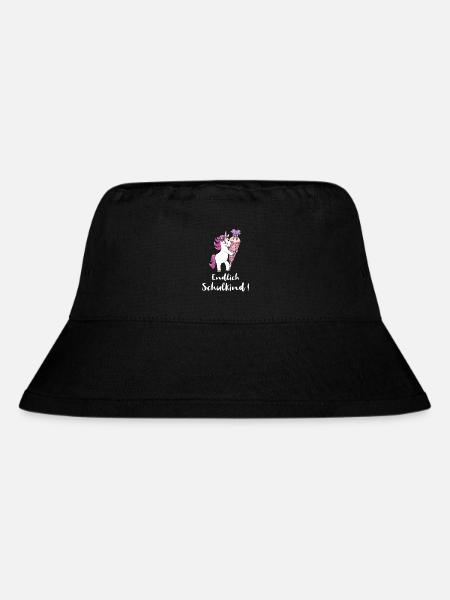 Einhorn mit Zuckertüte Einschulung Schulanfang - Stanley/Stella recycelter Bucket Hat - Schwarz