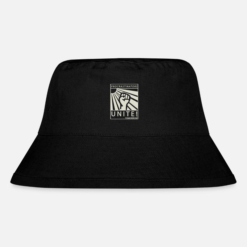 Procrastinators Unite Tomorrow Chillen Geschenk - Stanley/Stella recycelter Bucket Hat - Schwarz