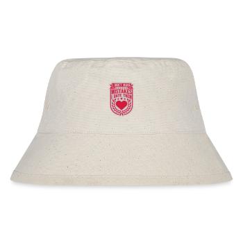 Date Mistakes Quote Logo - Stanley/Stella Recycled Bucket Hat - natural - Front