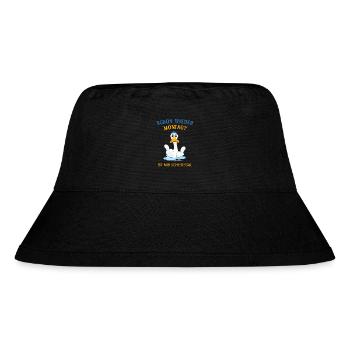 Schon wieder Montag? Ist mir Scheißegal - Stanley/Stella recycelter Bucket Hat - Schwarz - Vorne