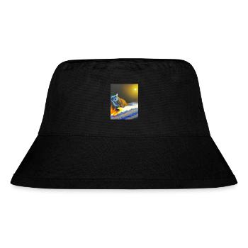 katze - Stanley/Stella recycelter Bucket Hat - Schwarz - Vorne