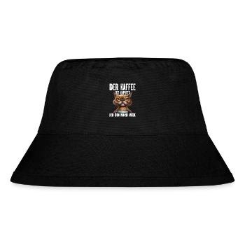 Der Kaffee Ist Kaputt. Ich Bin Noch Müde. Katze - Stanley/Stella recycelter Bucket Hat - Schwarz - Vorne