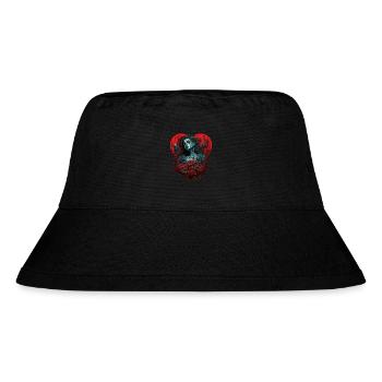 Gothique Saint-Valentin | Saint-Valentin | Cadeau - Bob recyclé Stanley/Stella - noir - Devant