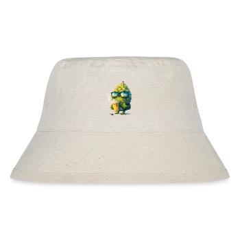 Cool hop figure with beer - Stanley/Stella Recycled Bucket Hat - natural - Front