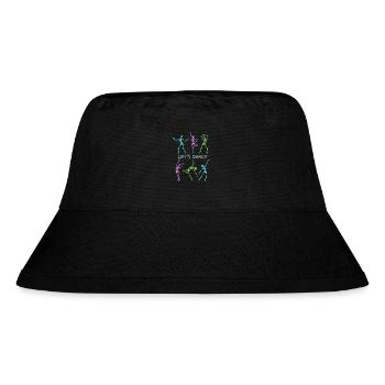 Lets Dance Skelette - Stanley/Stella recycelter Bucket Hat - Schwarz - Vorne