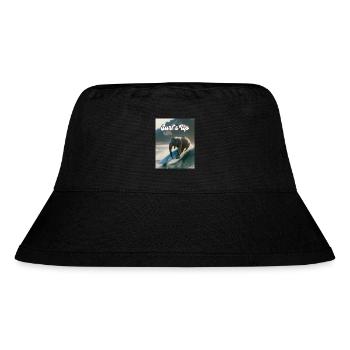 Surfen ist angesagt - Stanley/Stella recycelter Bucket Hat - Schwarz - Vorne