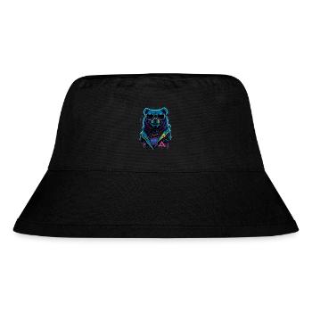 Cyberbear - Stanley/Stella recycelter Bucket Hat - Schwarz - Vorne