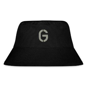 G - Schablonen- Buchstabe/ Stencil - KHAKI - Stanley/Stella Recycled Bucket Hat - black - Front