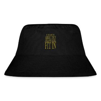 typography birthday present idea school quotes - Stanley/Stella Recycled Bucket Hat - black - Front