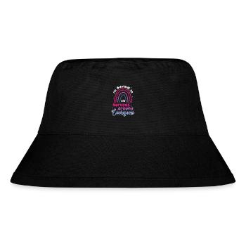 LGBTQ Pride Bisexual Nervous Around Everyone - Stanley/Stella Recycled Bucket Hat - black - Front