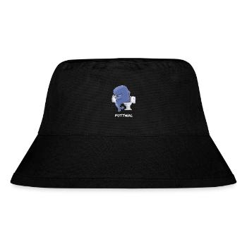 Wal Pottwal als lustiges Wortspiel - Stanley/Stella recycelter Bucket Hat - Schwarz - Vorne