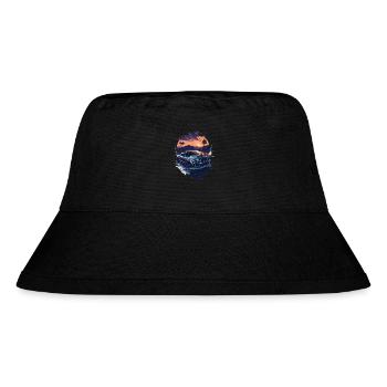 Sports car - Stanley/Stella Recycled Bucket Hat - black - Front