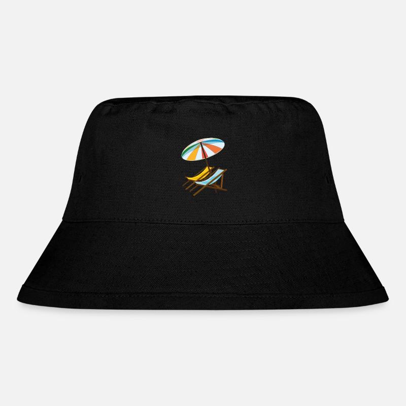 Sommer - Stanley/Stella recycelter Bucket Hat - Schwarz