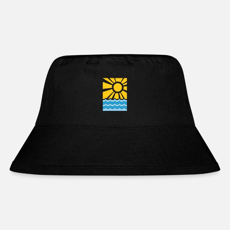 Sommer - Stanley/Stella recycelter Bucket Hat - Schwarz
