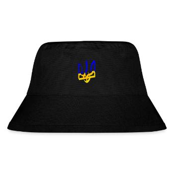 Ukraine Wappen Dreizack Gerfalke Trident Band V3 - Stanley/Stella recycelter Bucket Hat - Schwarz - Vorne