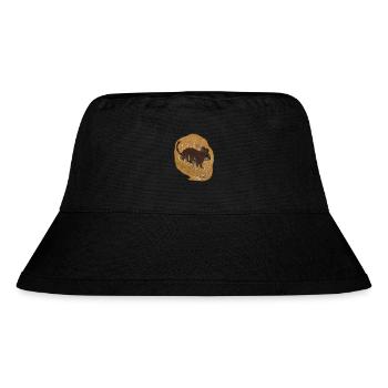 Ein Degu - Stanley/Stella recycelter Bucket Hat - Schwarz - Vorne